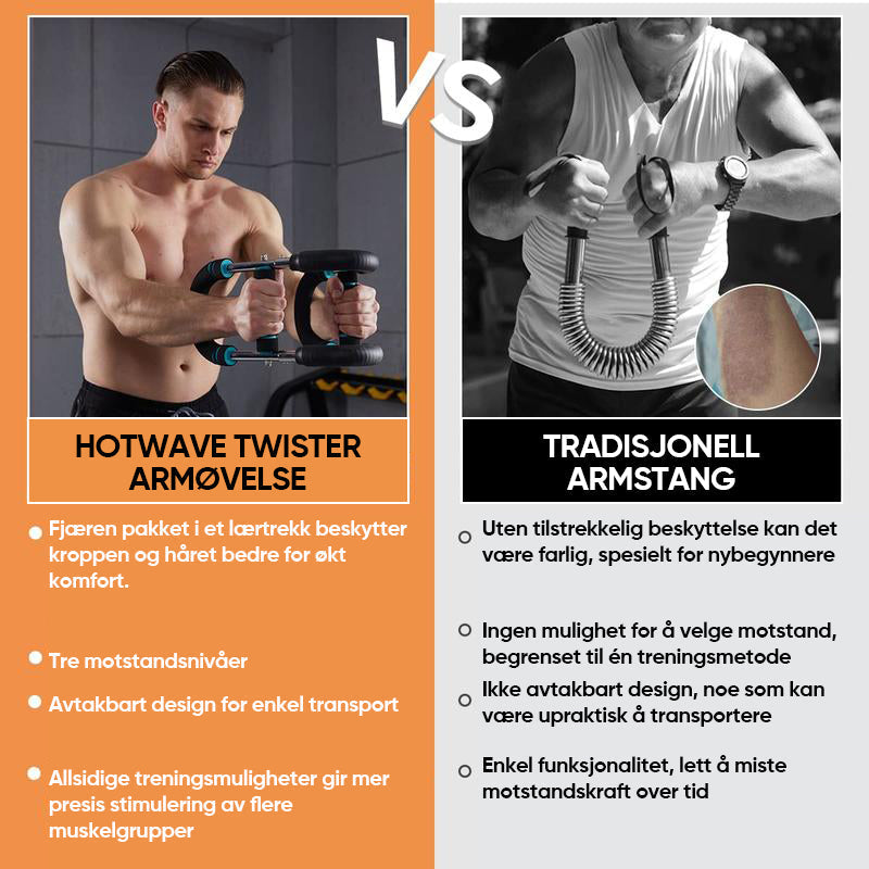 Barre Rotative pour Musculation des Bras – Entraînement Poignets & Avant-bras
