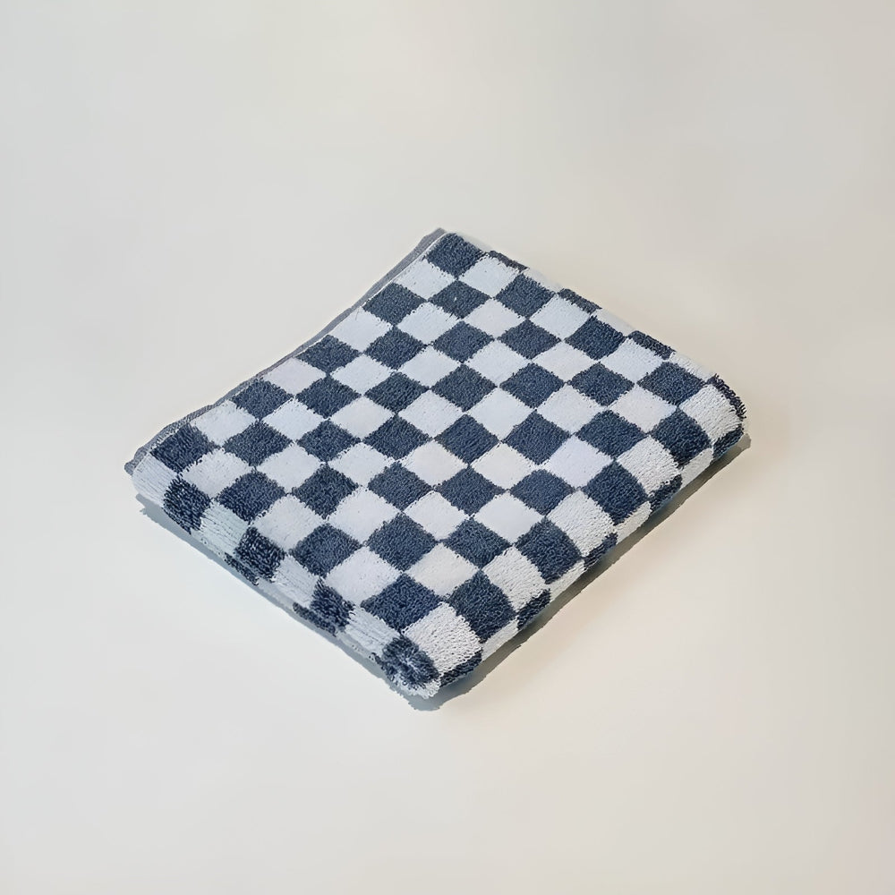 Serviette en coton damier rétro