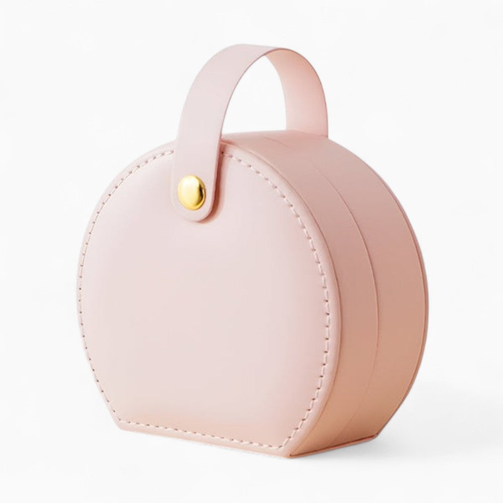 Petite Boîte À Bijoux De Voyage En Cuir