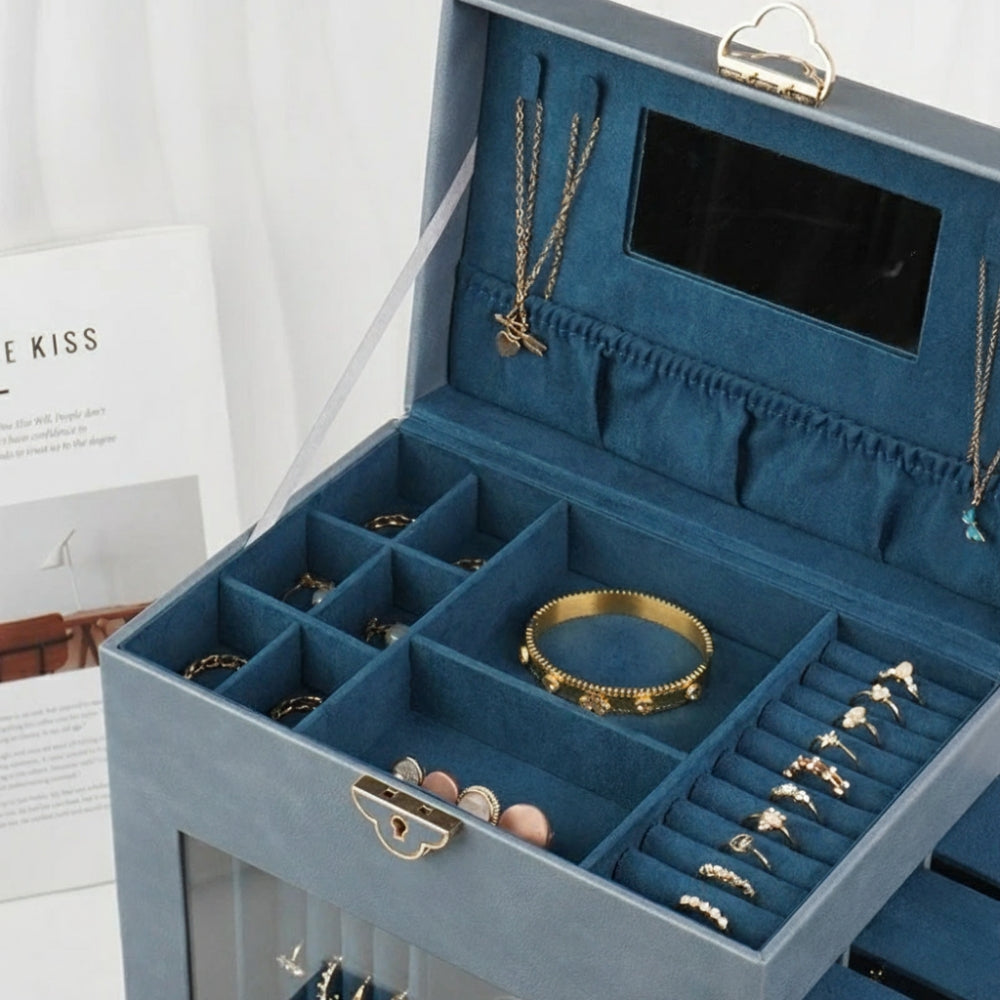Boîte À Bijoux Cuir Grand Modèle