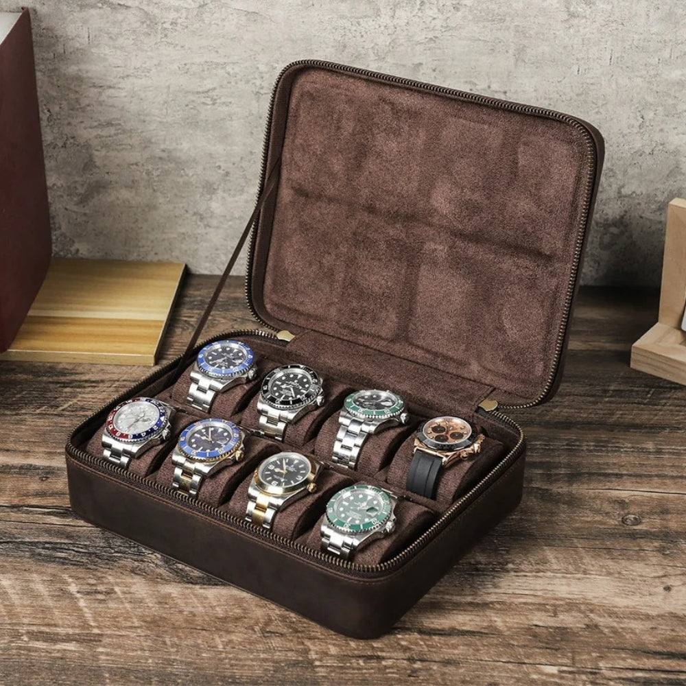 Boîte À Montre Vintage de Voyage