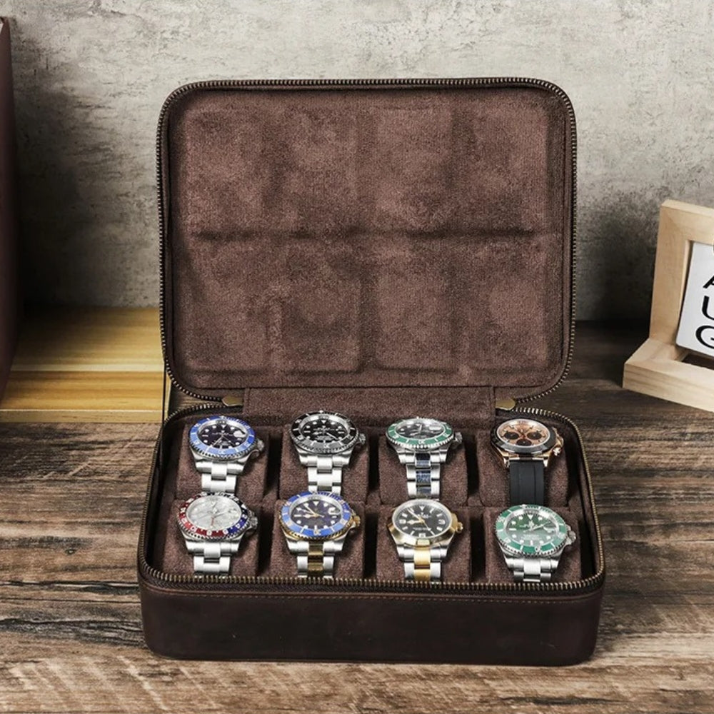 Boîte À Montre Vintage de Voyage