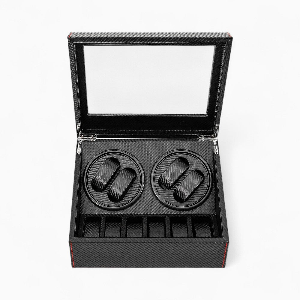 Boîte à Montres Automatique Carbone Noir