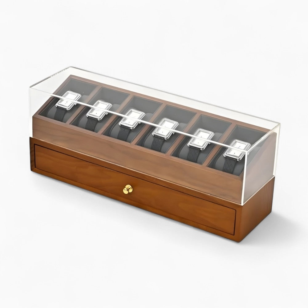 Boîte À Bijoux Et Montres En Bois
