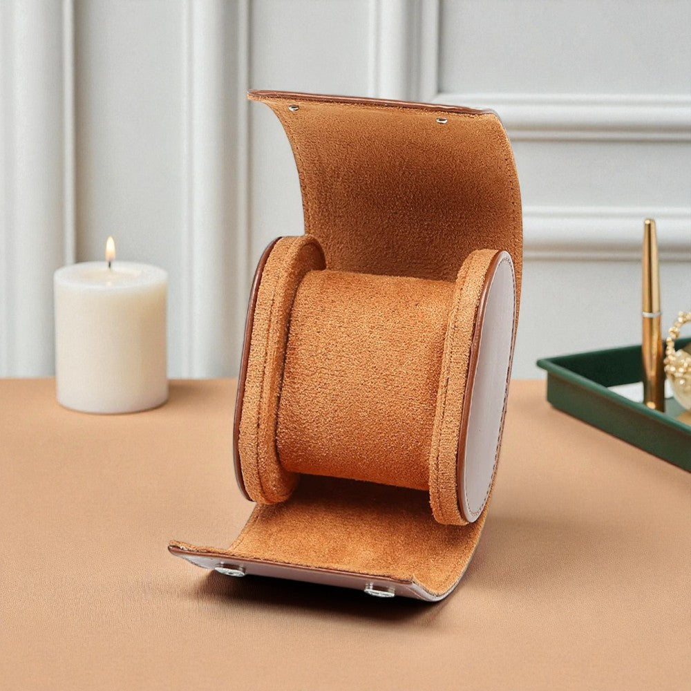 Boîte À Montre Portable En Cuir