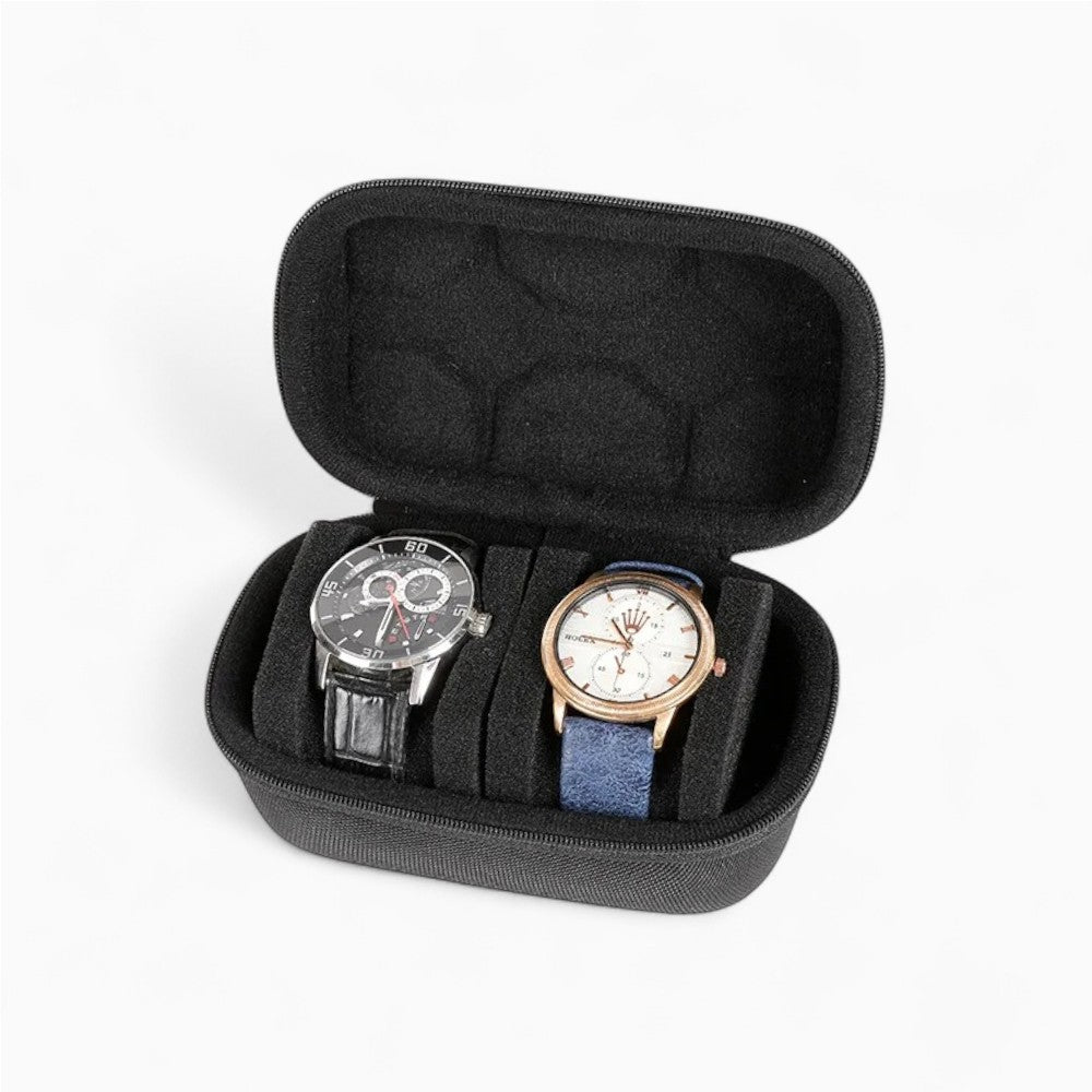Étui à Montres De Voyage Noir