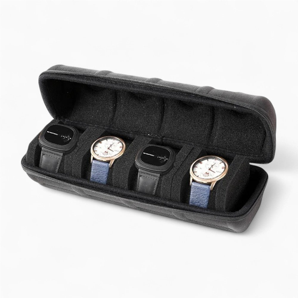 Étui à Montres De Voyage Noir