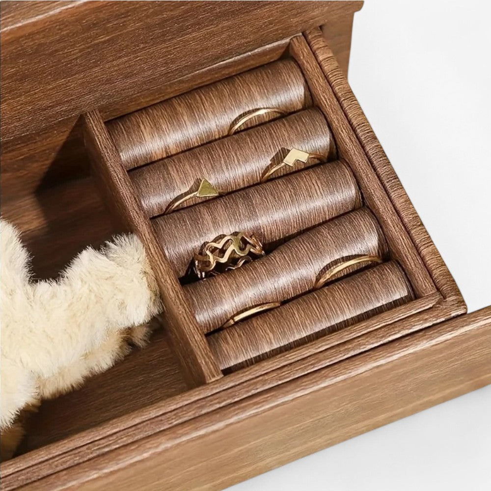 Coffret De Rangement Montres Et Bijoux En Bois