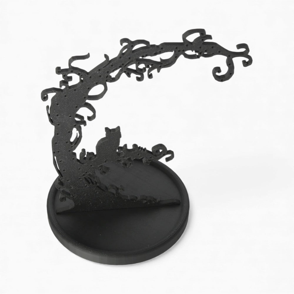 Porte Bijoux Chat Noir Gothique