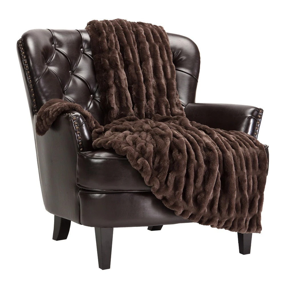 Plaid Chic Casa en fausse fourrure