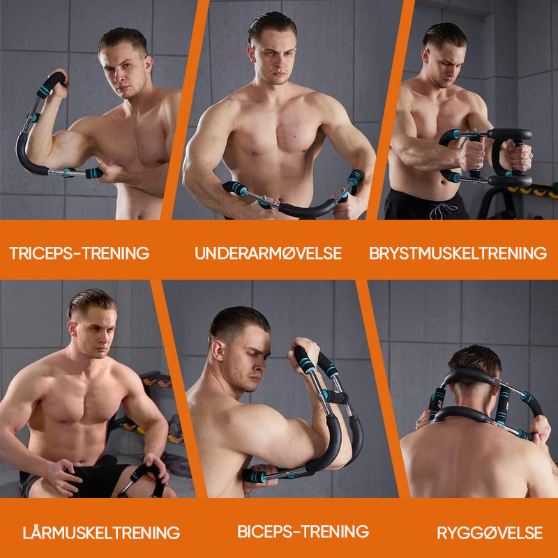 Barre Rotative pour Musculation des Bras – Entraînement Poignets & Avant-bras