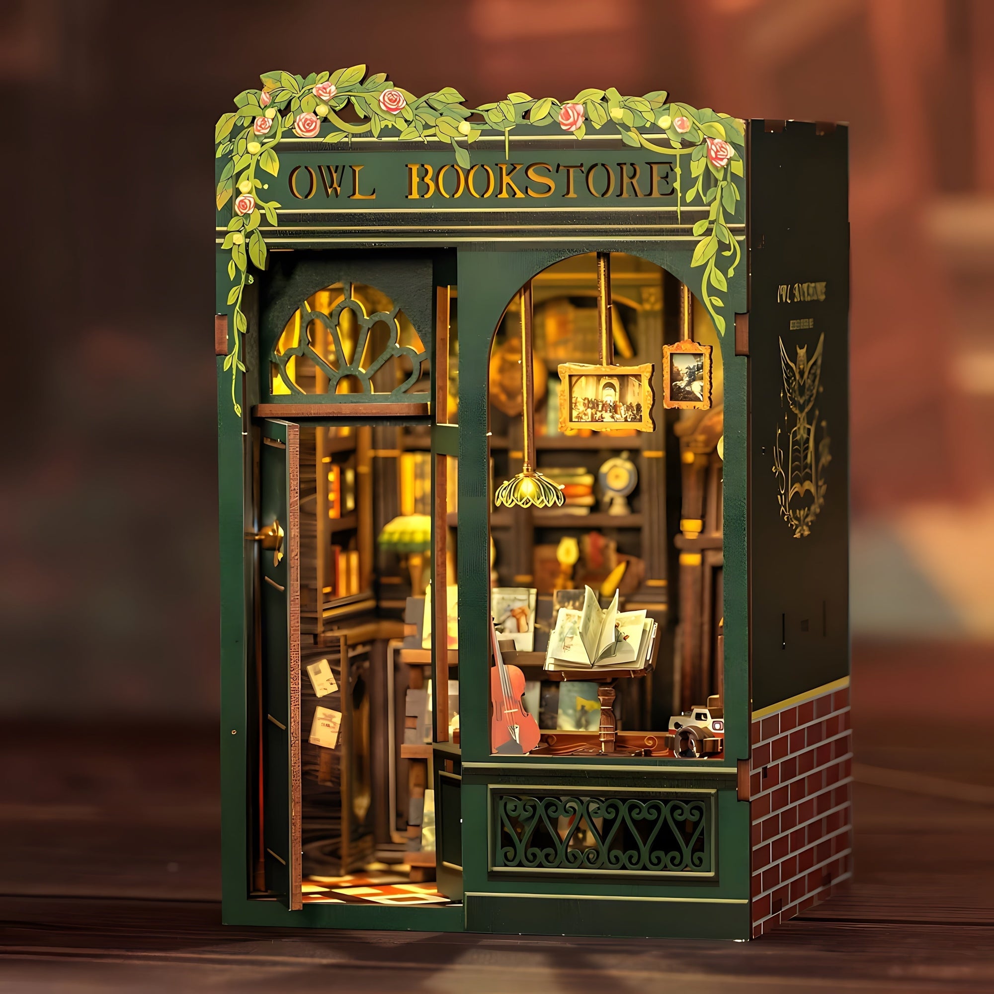 Kit bois 3D librairie miniature