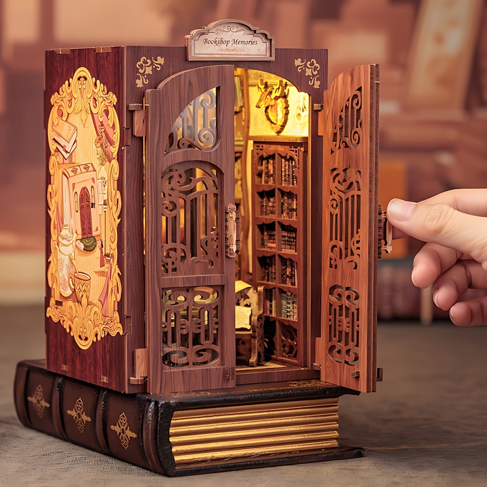 Kit bois 3D librairie miniature