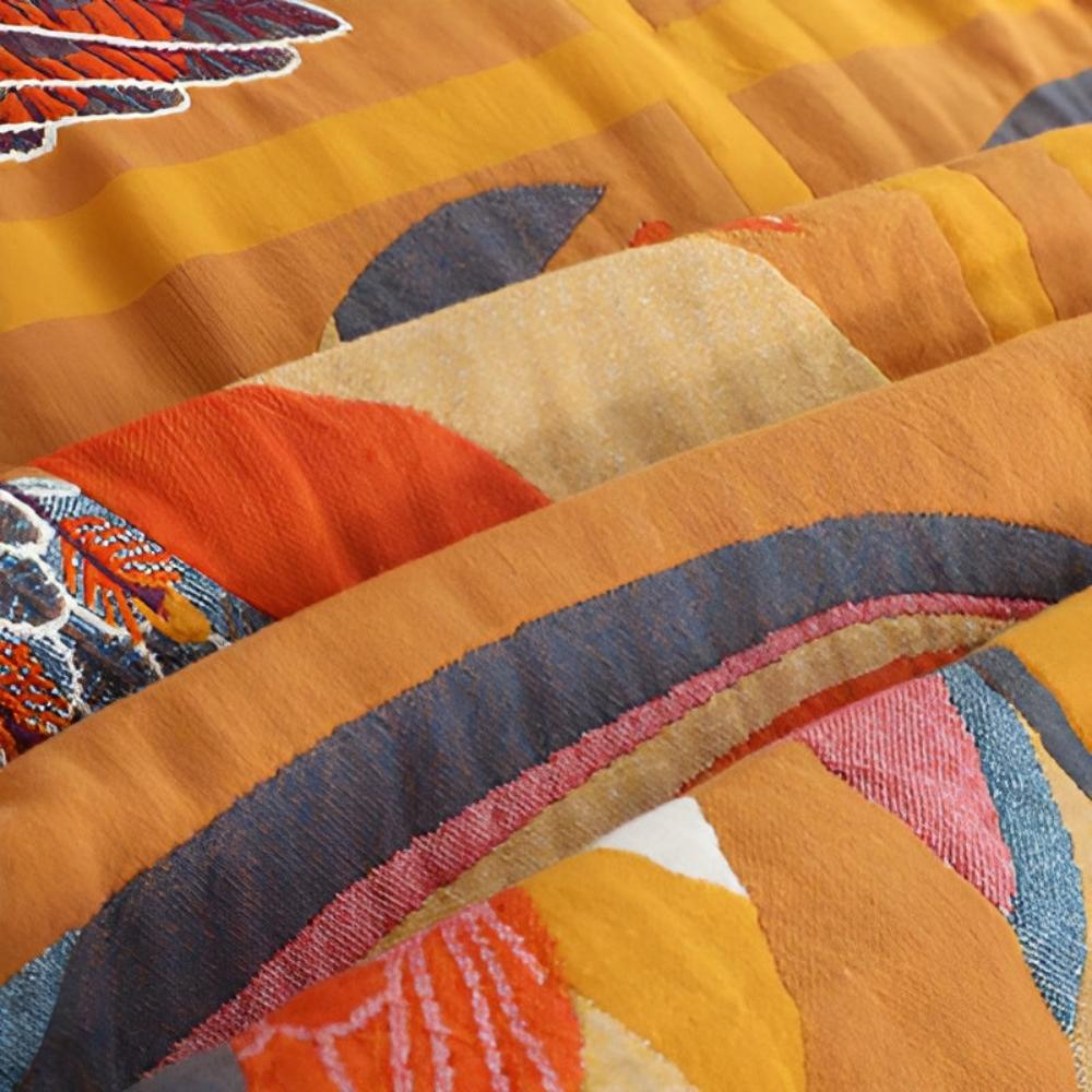 Plaid en coton motif toucan
