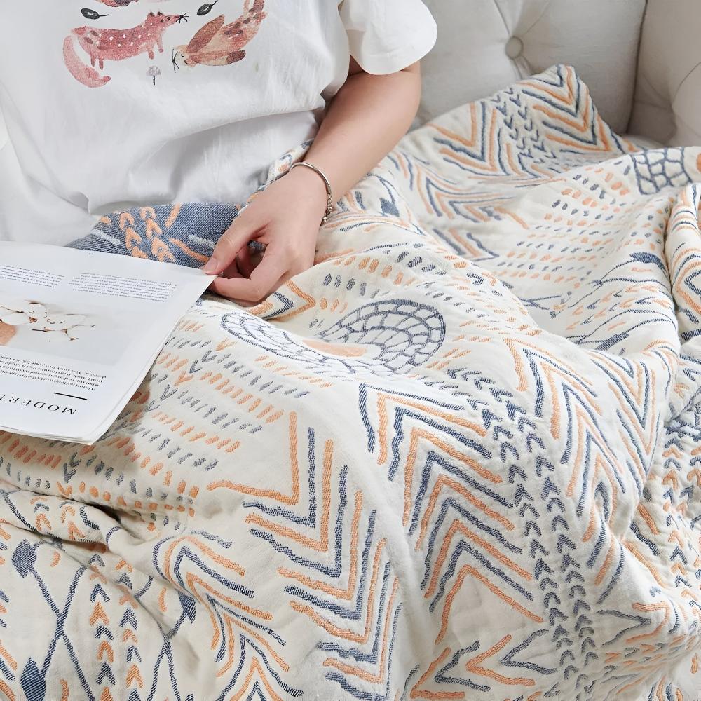 Plaid réversible chic en coton