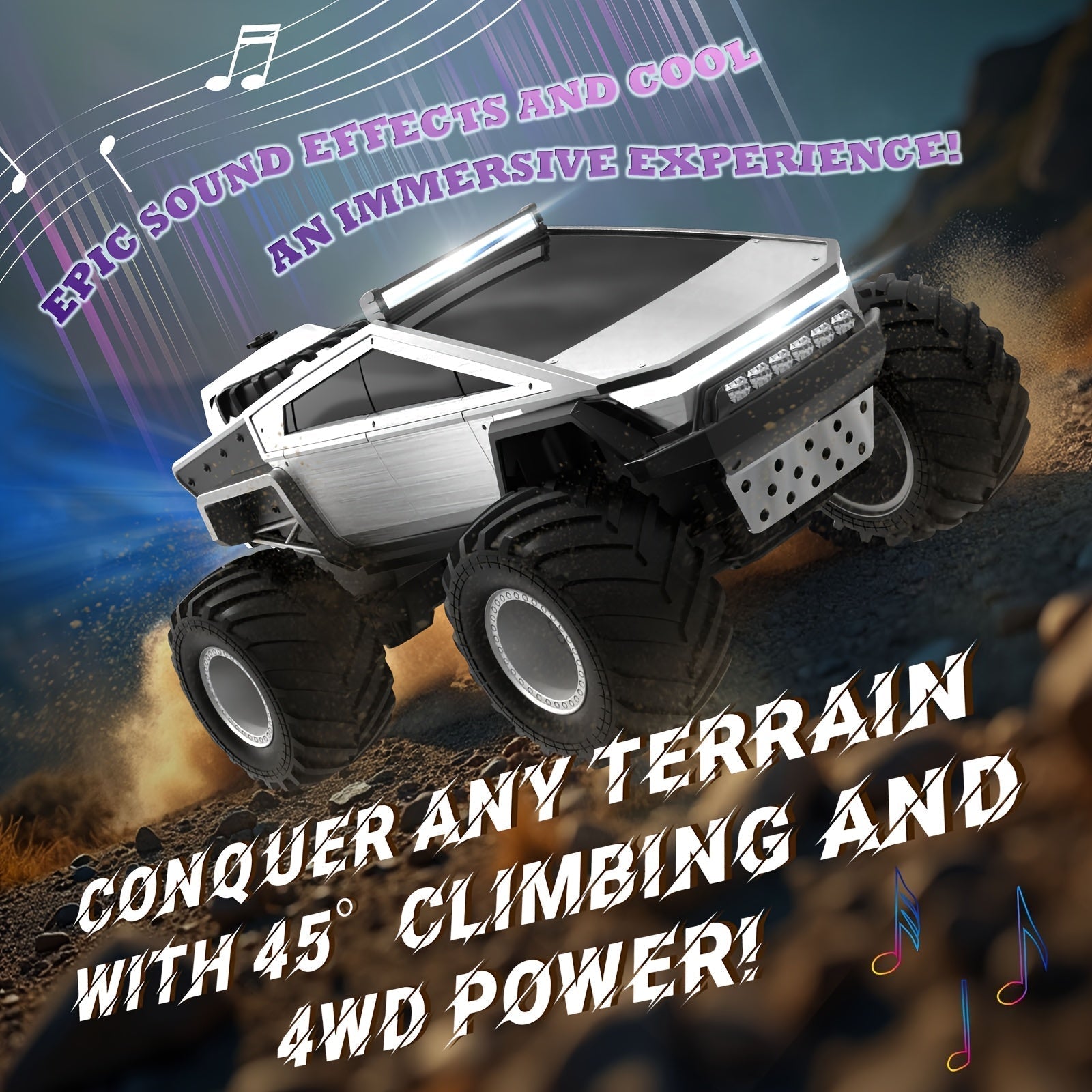 Monster truck radiocommande tout-terrain
