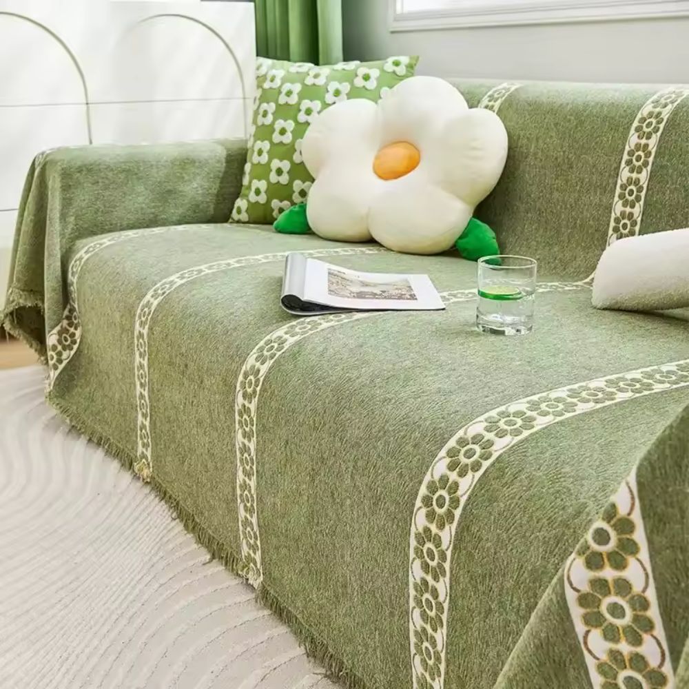 Housse de canapé motif feuilles Flourish