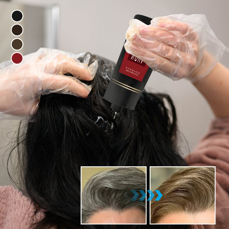 Shampoing Colorant Instantané – Couvre les Cheveux Gris en Quelques Secondes