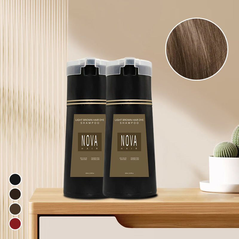 Shampoing Colorant Instantané – Couvre les Cheveux Gris en Quelques Secondes