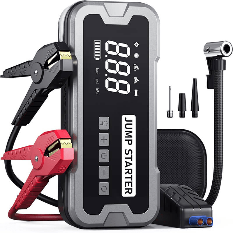 Booster de Batterie 4-en-1 Pro – Démarrage & Compresseur