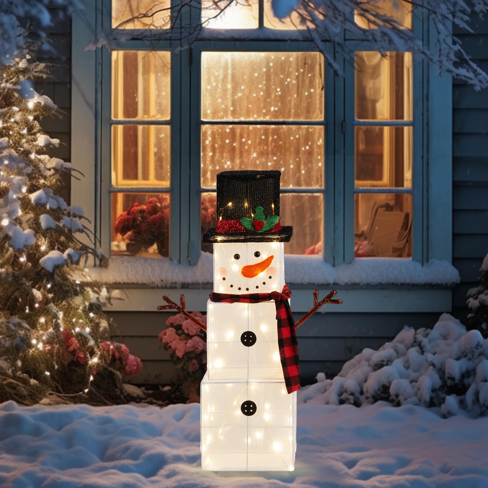 Bonhomme de neige lumineux LED