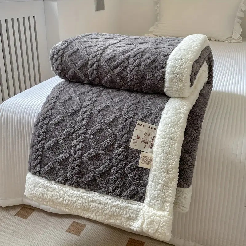 Plaid sherpa douillet