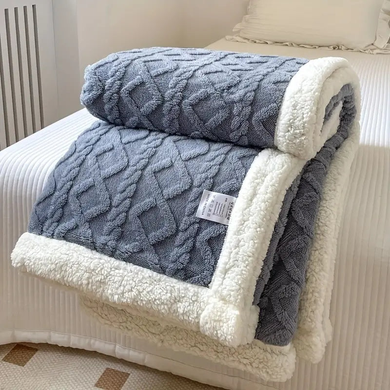 Plaid sherpa douillet