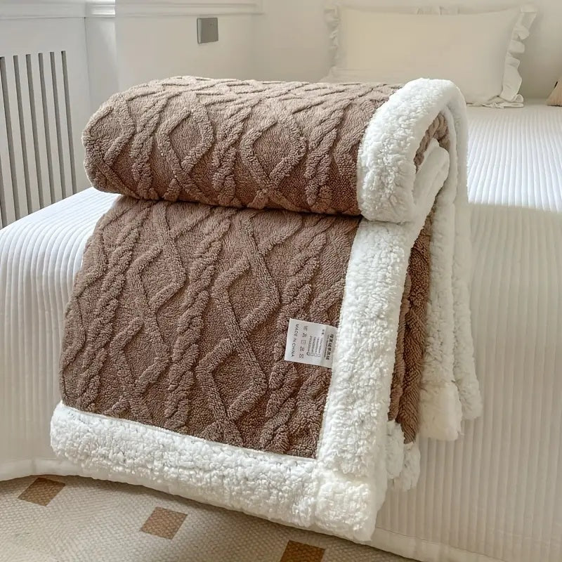 Plaid sherpa douillet