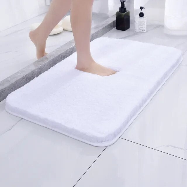 Tapis de bain en fausse fourrure