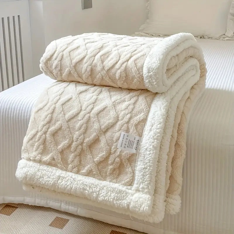 Plaid sherpa douillet