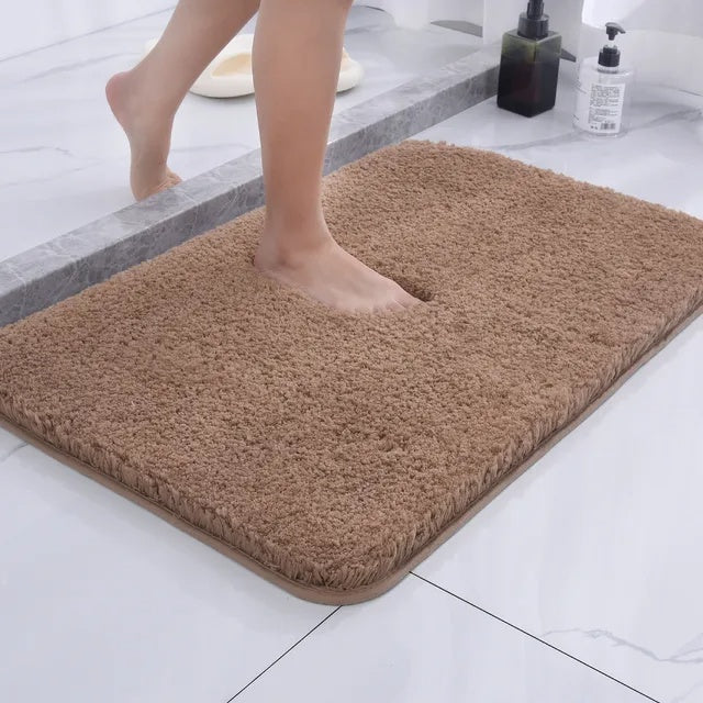 Tapis de bain en fausse fourrure