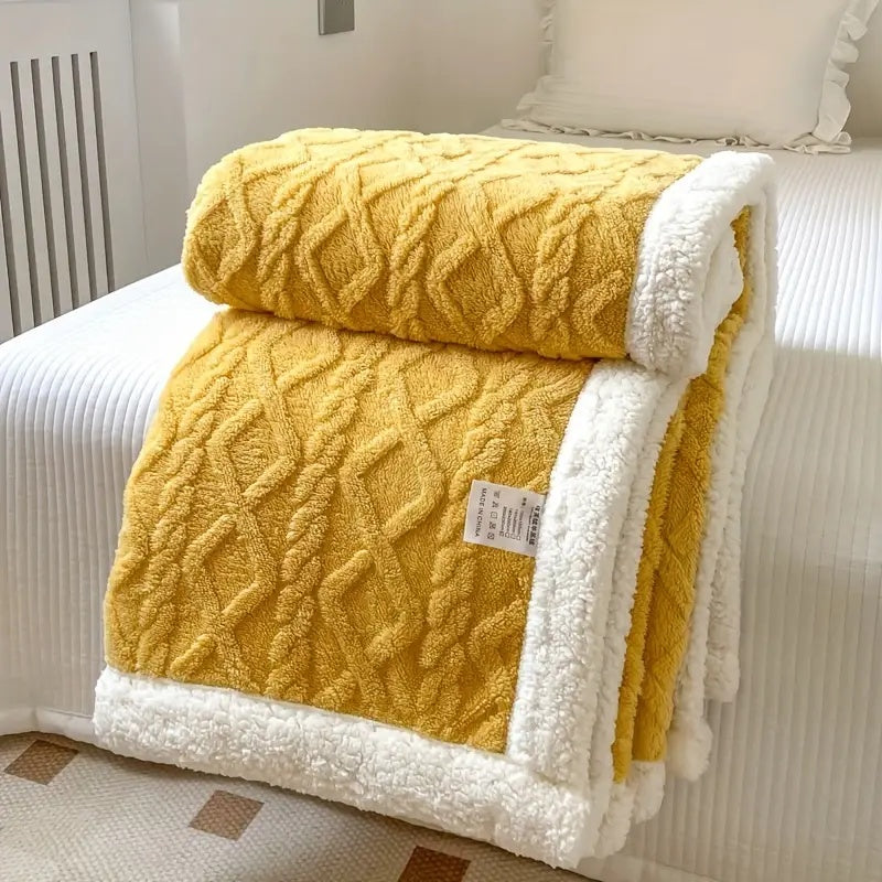 Plaid sherpa douillet
