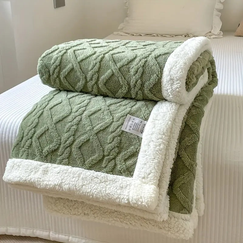 Plaid sherpa douillet
