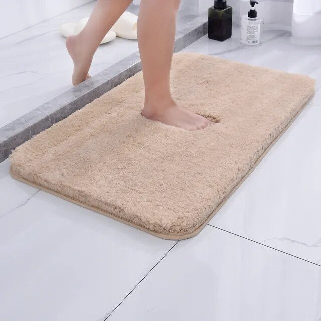 Tapis de bain en fausse fourrure