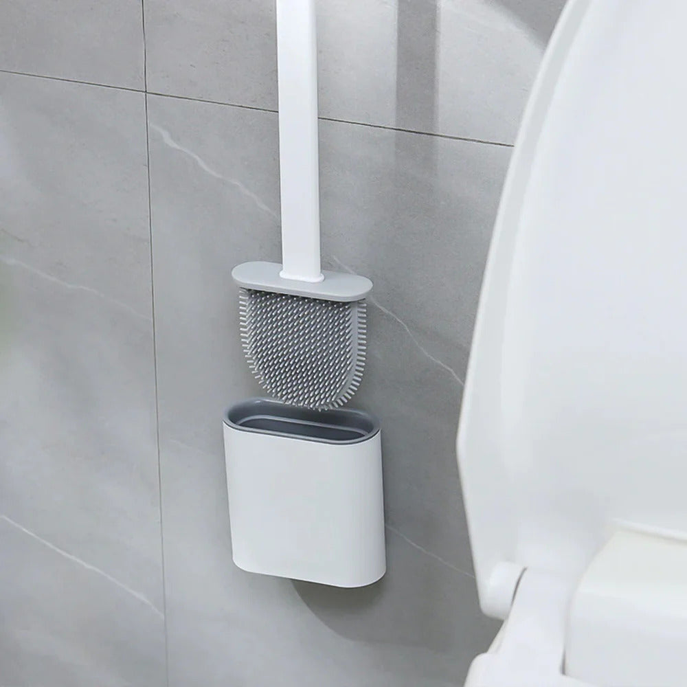 Brosse WC en silicone | Facile à nettoyer – Gris