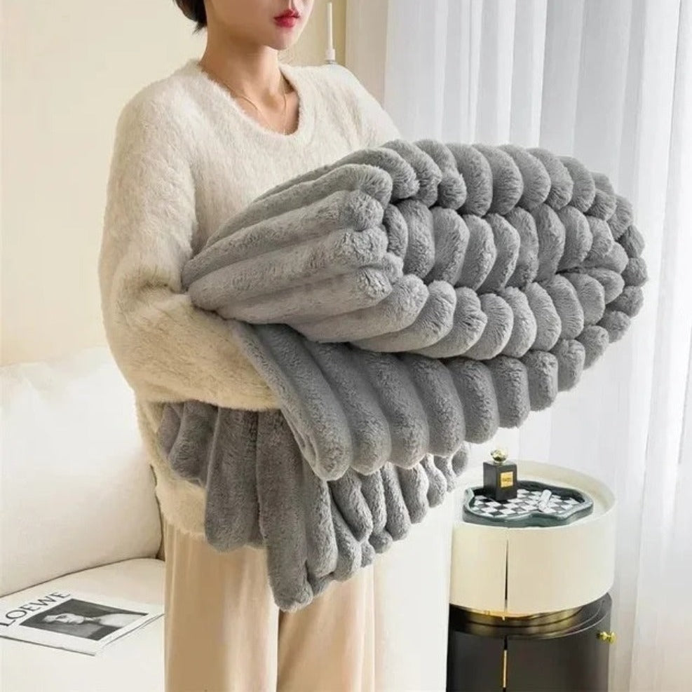 Plaid moelleux à rayures™️