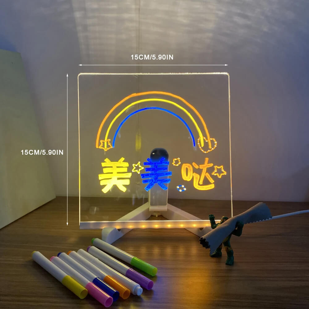 Tableau d'ecriture lumineux en acrylique
