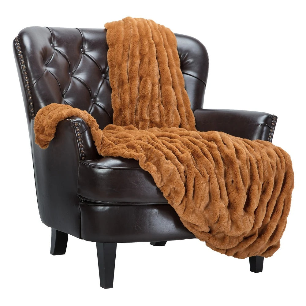 Plaid Chic Casa en fausse fourrure