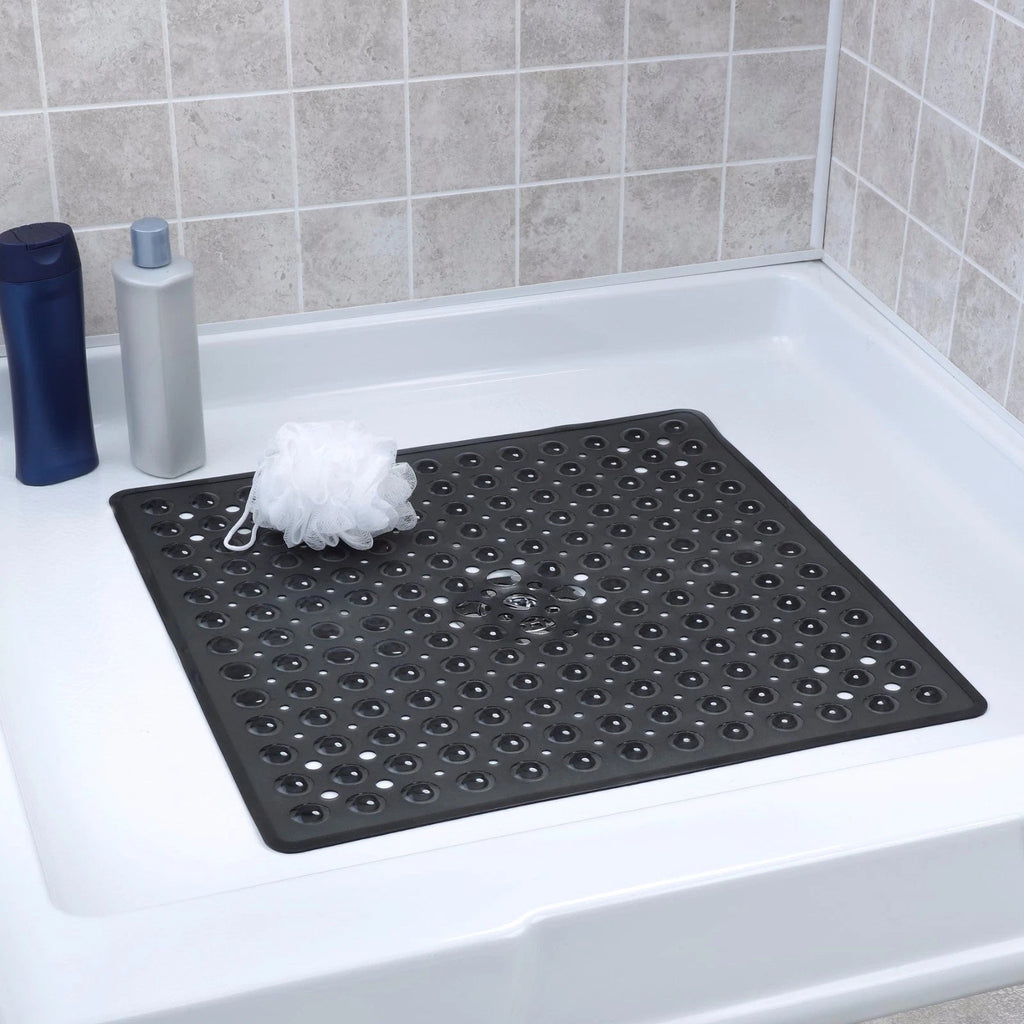 Tapis de bain antidérapant à ventouses – Crème ivoire